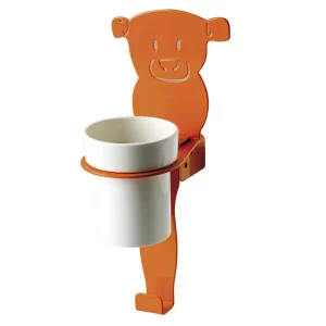 Suporte de Copo com gancho e com decoração de Urso