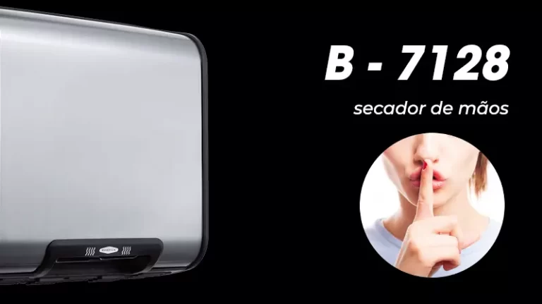 Capa vídeo secador de mãos B7128 Silencioso