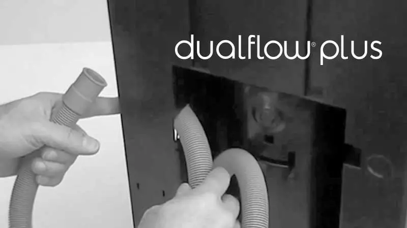 Secador de mãos Dual Flow Plus Ligação água