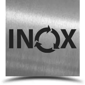 O aço inox é um material 100% reciclável.